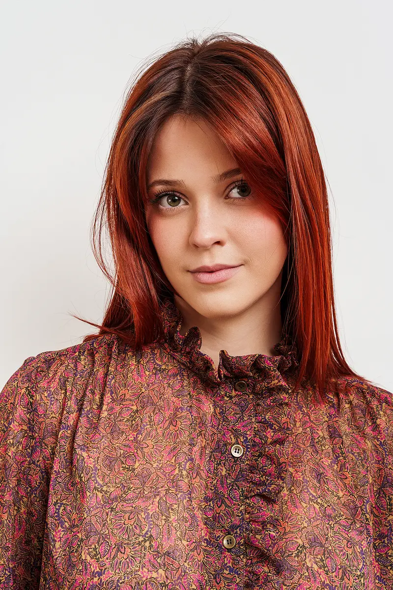 BLUSA LILIA micro fantasia floreale
