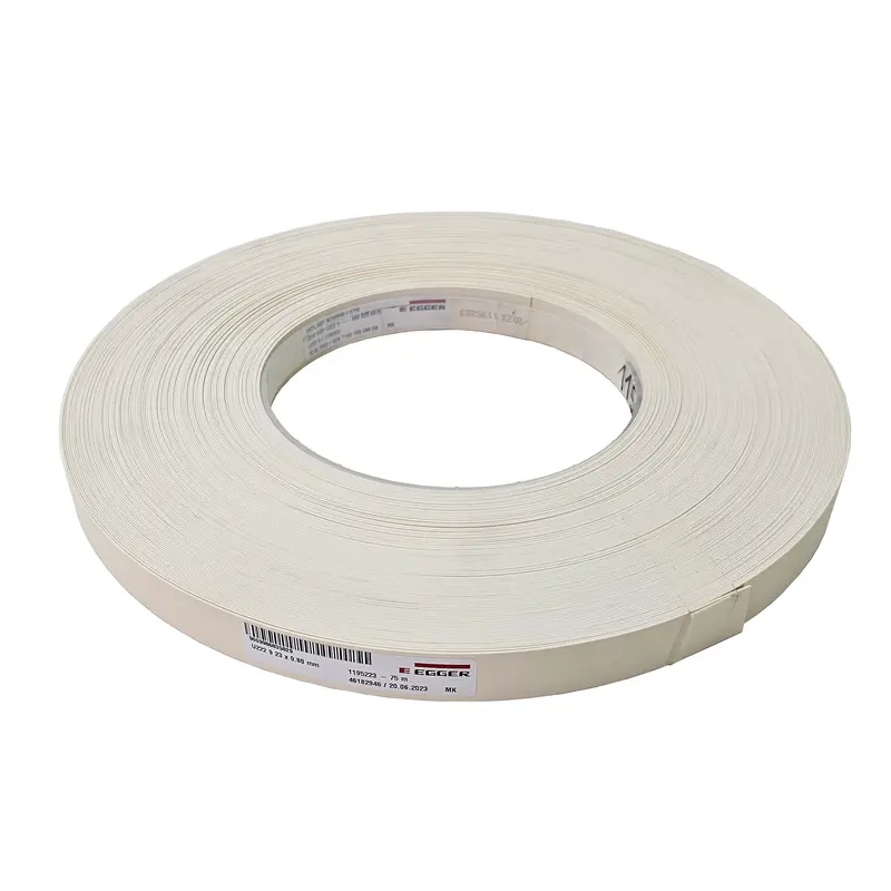 BORDO ABS EGGER BEIGE CREMA U222 ST9 0,8 X 23MM ROTOLO 75MT PER BORDATRICE