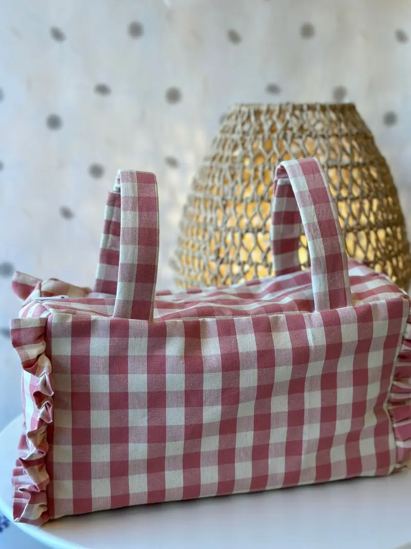 Borsa Carrozzina Rosa scozzese