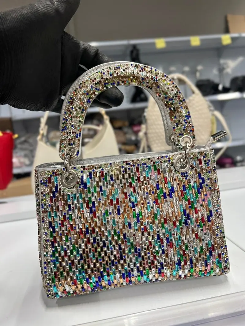 borsa chic glitterata