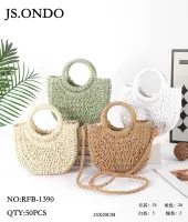 Borsa in paglia con manici rotondi – Modello JFJB-1991