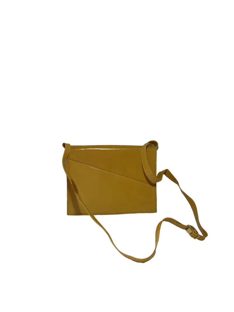 Borsa in pelle gialla