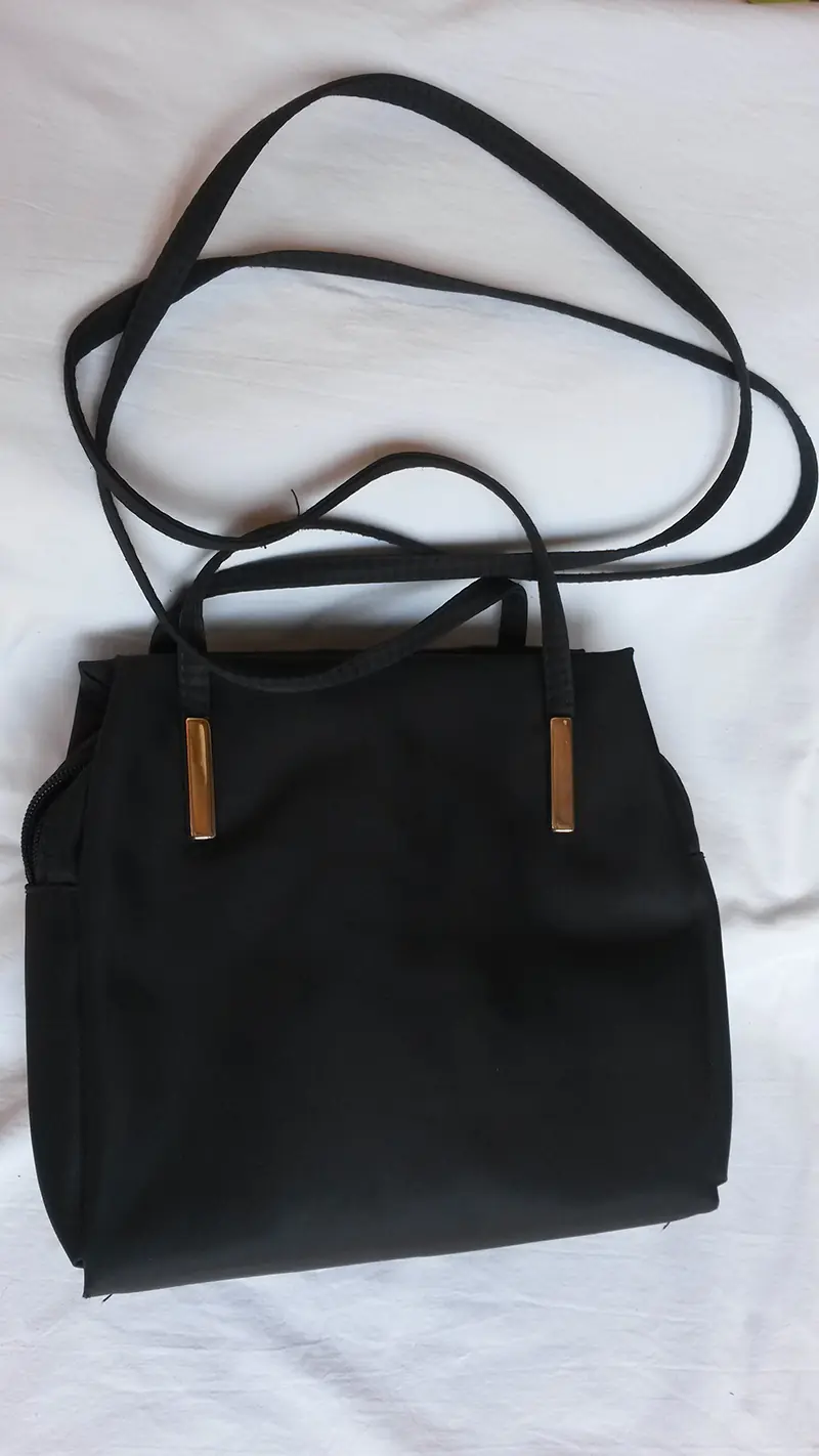 Borsa in tessuto nero