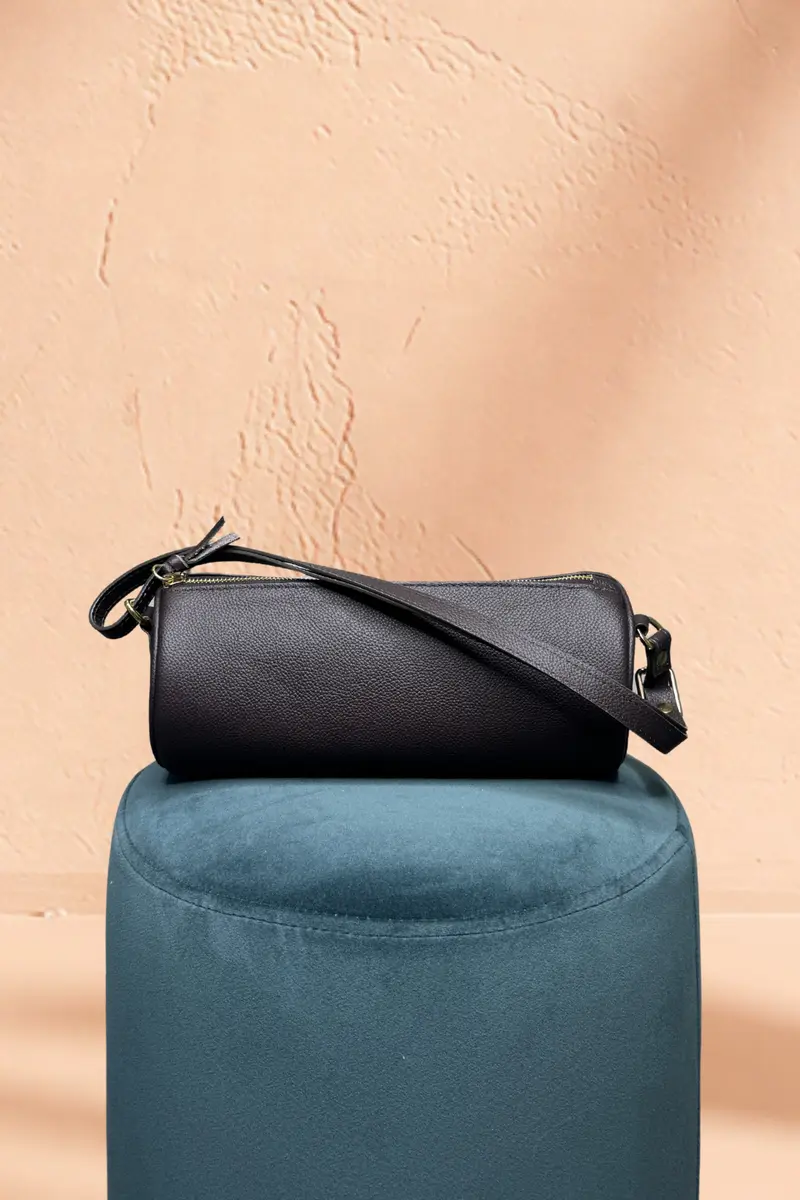 BORSA ODETTE in pelle cioccolato
