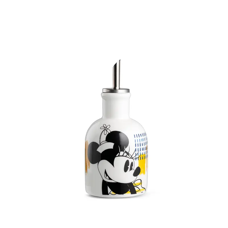 Bottiglia Olio/Aceto Minnie Mouse Enjoy Giallo Ml 230
