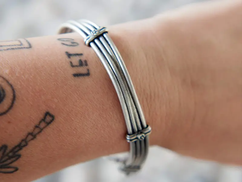 bracciale a fascia in argento cod.BRACC57