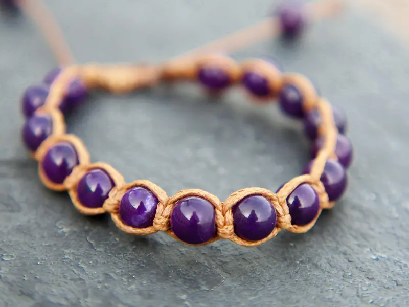 bracciale con ametista    cod.BRAC8