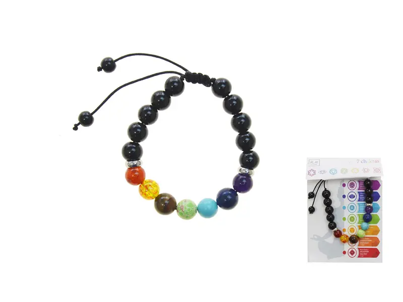 BRACCIALE IN CORDA PER ATTIVIT CON PIETRE NATURALI DEI SETT