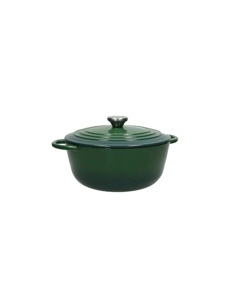 BRANDANI - CASSERUOLA IN GHISA SMALTATA 4 LITRI COLORE VERDE