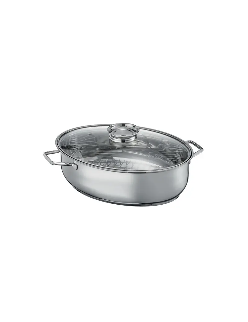 BRANDANI - PENTOLA OVALE CUOCI ARROSTI /PESCERA IN ACCIAIO INOX
