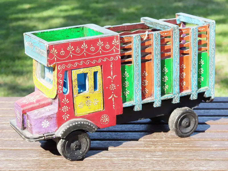 Bus In Legno Dipinto cod.GIOCO2