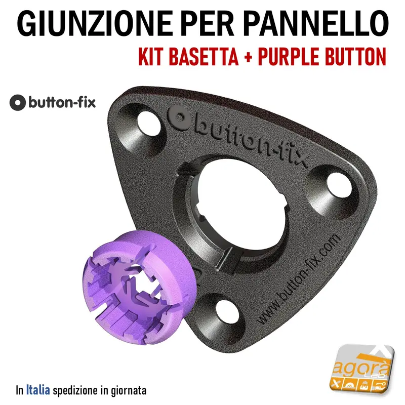 Button Fix Giunzione a incastro regolabile pannelli mobili arredamento parete Type 3