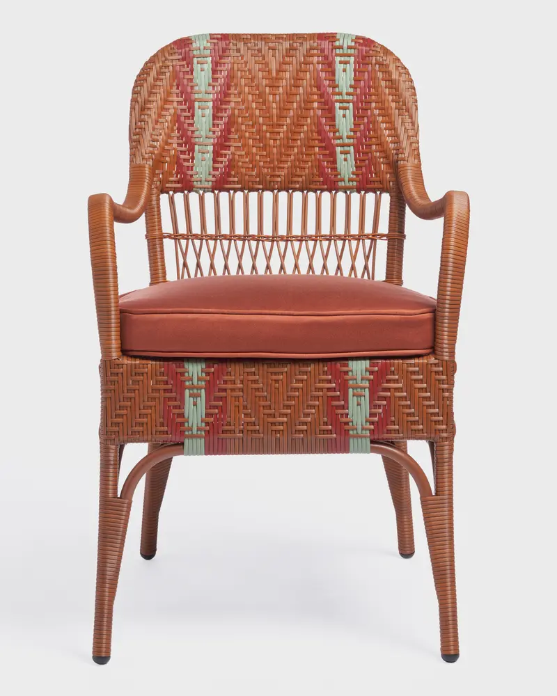Cabana x Bonacina Sienna Dining Chair Cognac, Cognac Cushion