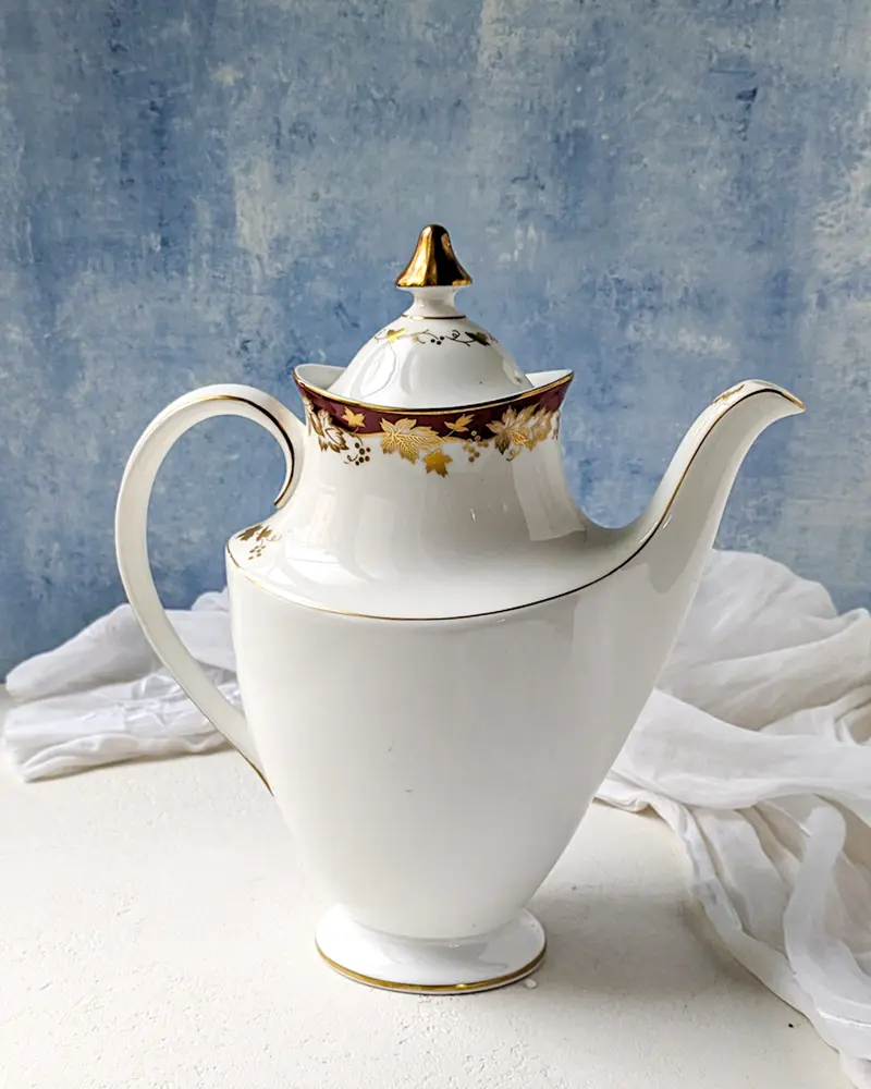 Caffettiera royal doulton decoro windthrop
