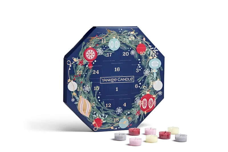 CALENDARIO DELL'AVVENTO GHIRLANDA -Yankee Candle- Confezione Regalo Countdown to Christmas