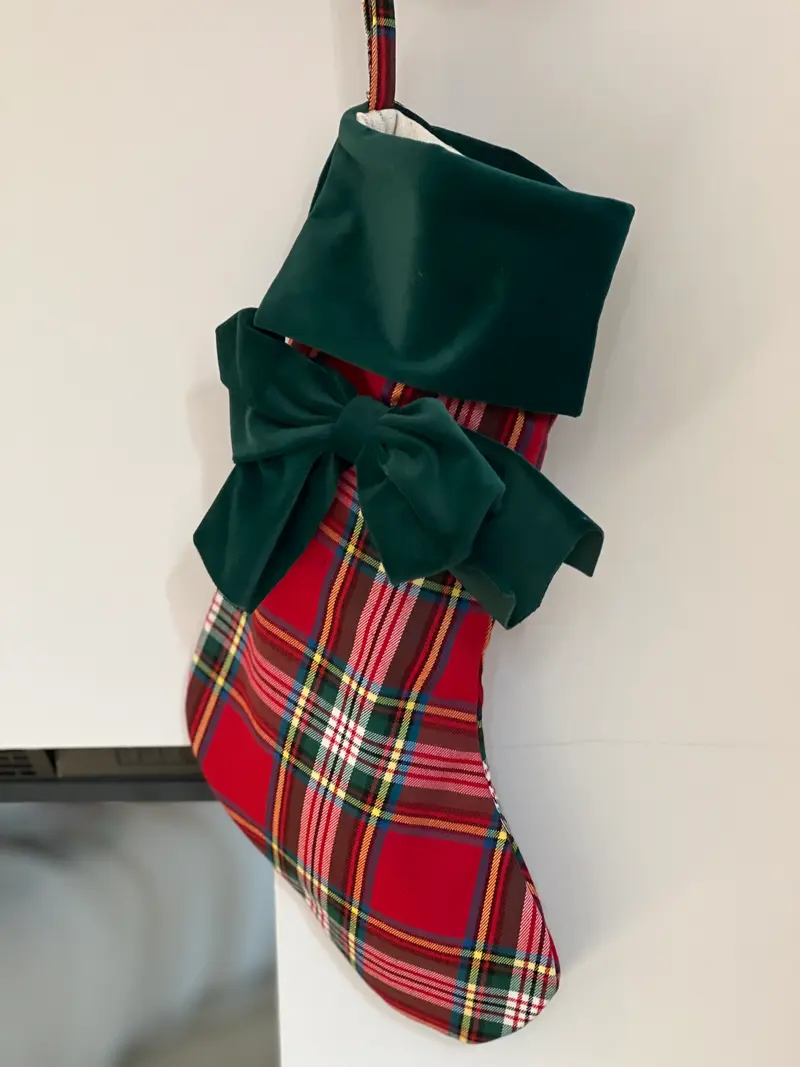 Calze dalla befana in tartan