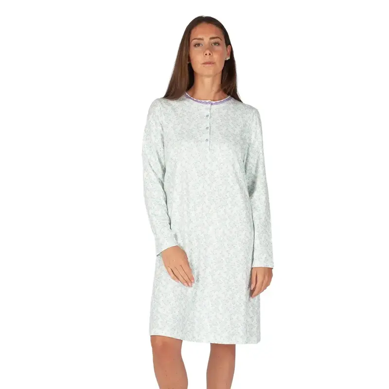 Camicia da notte donna a serafino a manica lunga i