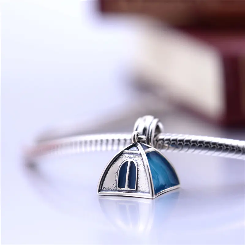 "CampingCharm" - charm per chi ama il campeggio in argento - IN ESCLUSIVA