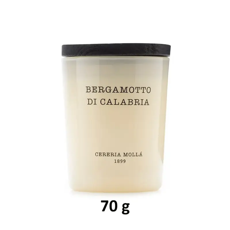 Candela Bergamotto di Calabria in cera vegetale di soia | Cereria Molla 1899