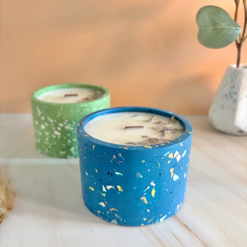 Candela Blue Terrazzo - Cotton