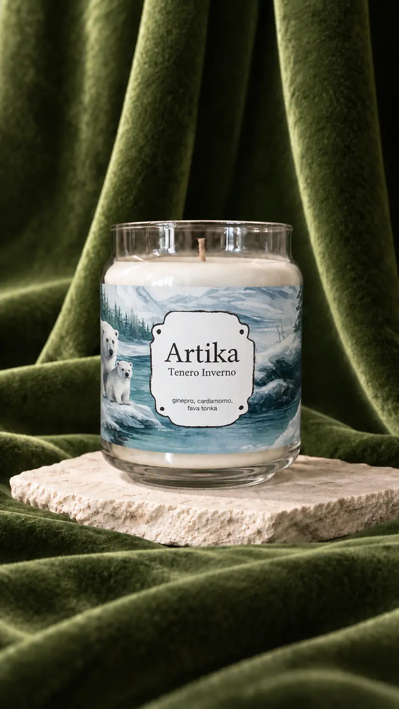 Candela profumata TENERO INVERNO, 190g