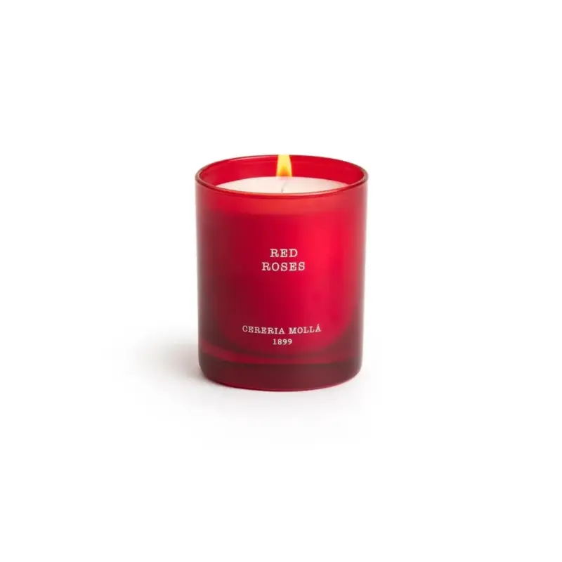 Candela Red Roses in cera vegetale di soia | Cereria Molla 1899
