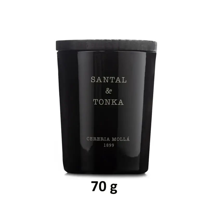 Candela Santal & Tonka in cera vegetale di soia | Cereria Molla 1899
