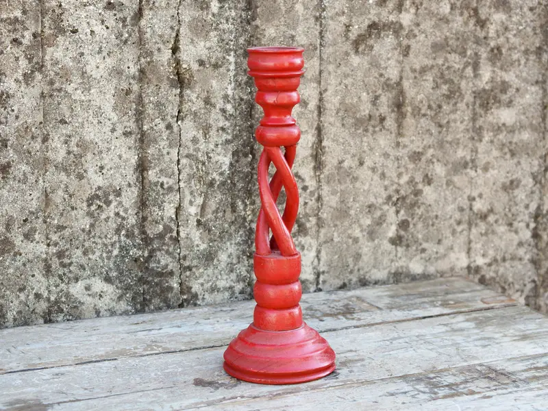 Candelabro in legno dipinto cod.CAND8