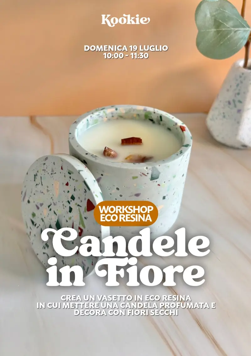 Candele in fiore - Crea la tua candela in eco-resina