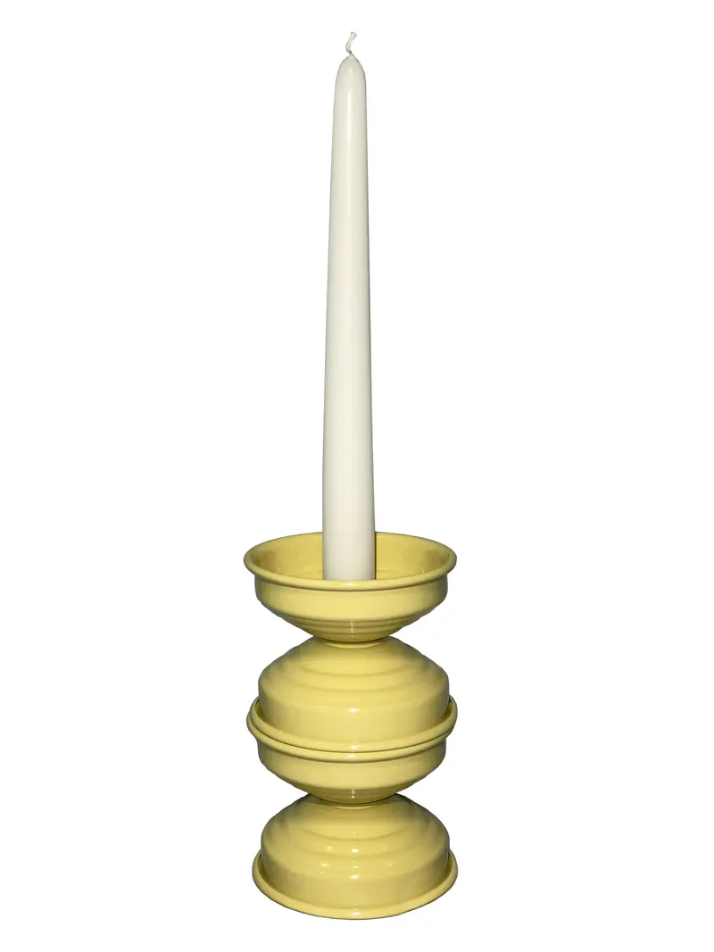 Candeliere Grande in metallo Verniciato Butter Glossy