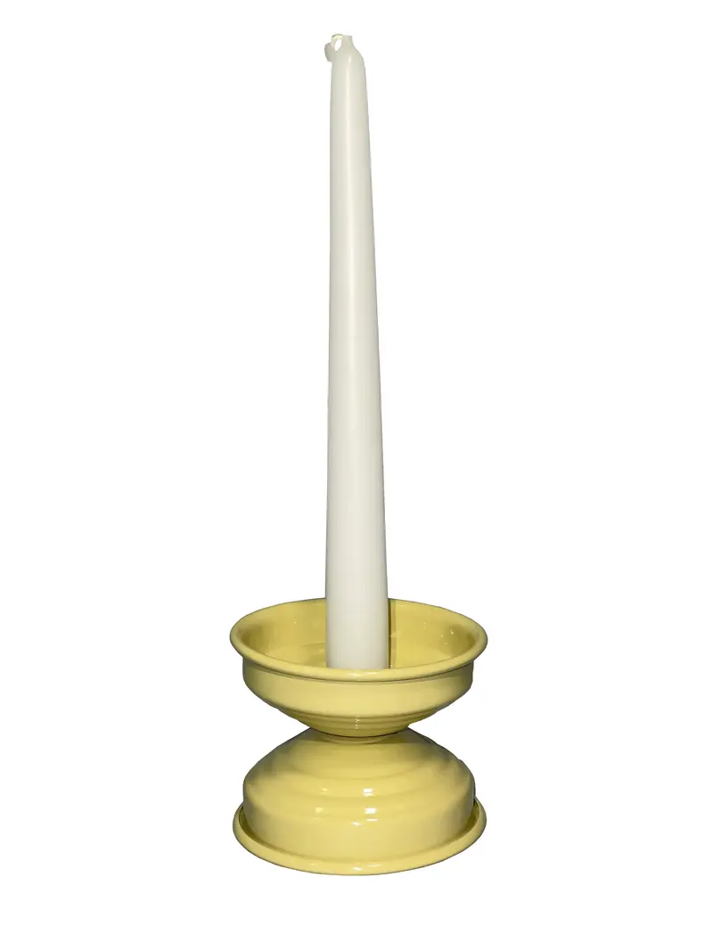 Candeliere Piccolo in matallo Verniciato Butter Glossy