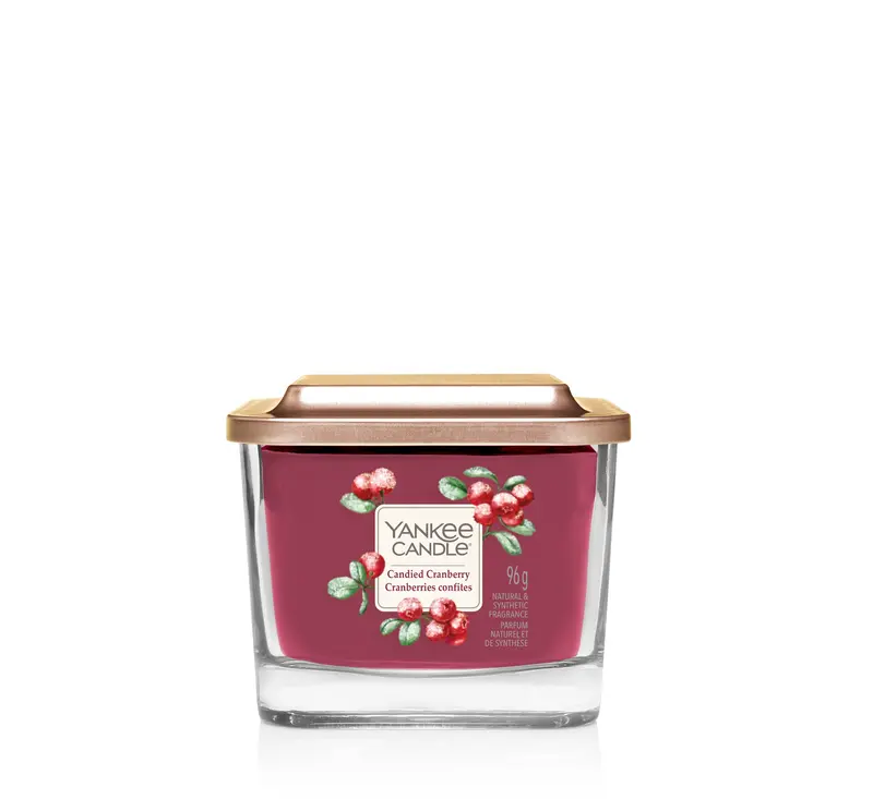 CANDIED CRANBERRY -Yankee Candle- Candela Piccola -ELEVATION