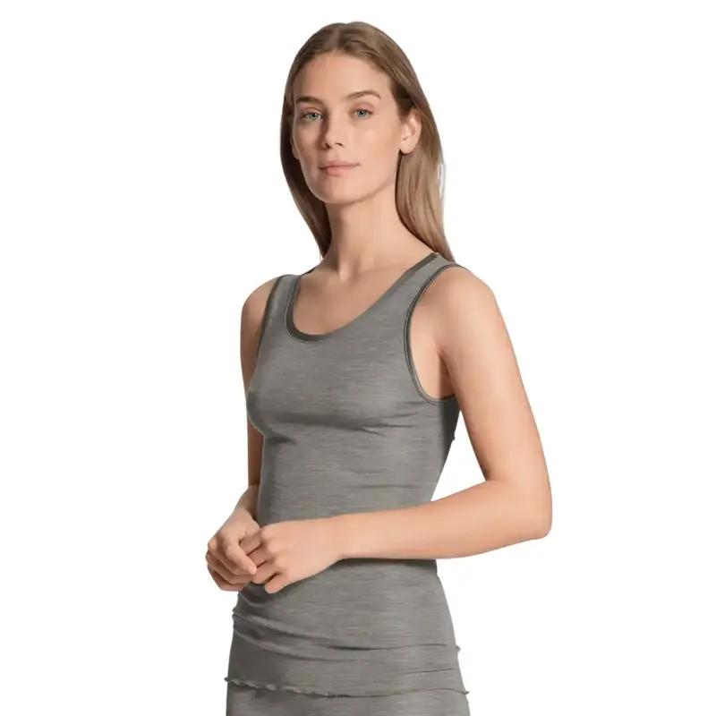 Canottiera donna a spalla larga Lana e Seta True Confidence