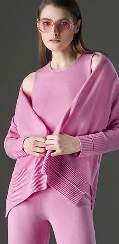Cardigan calato over