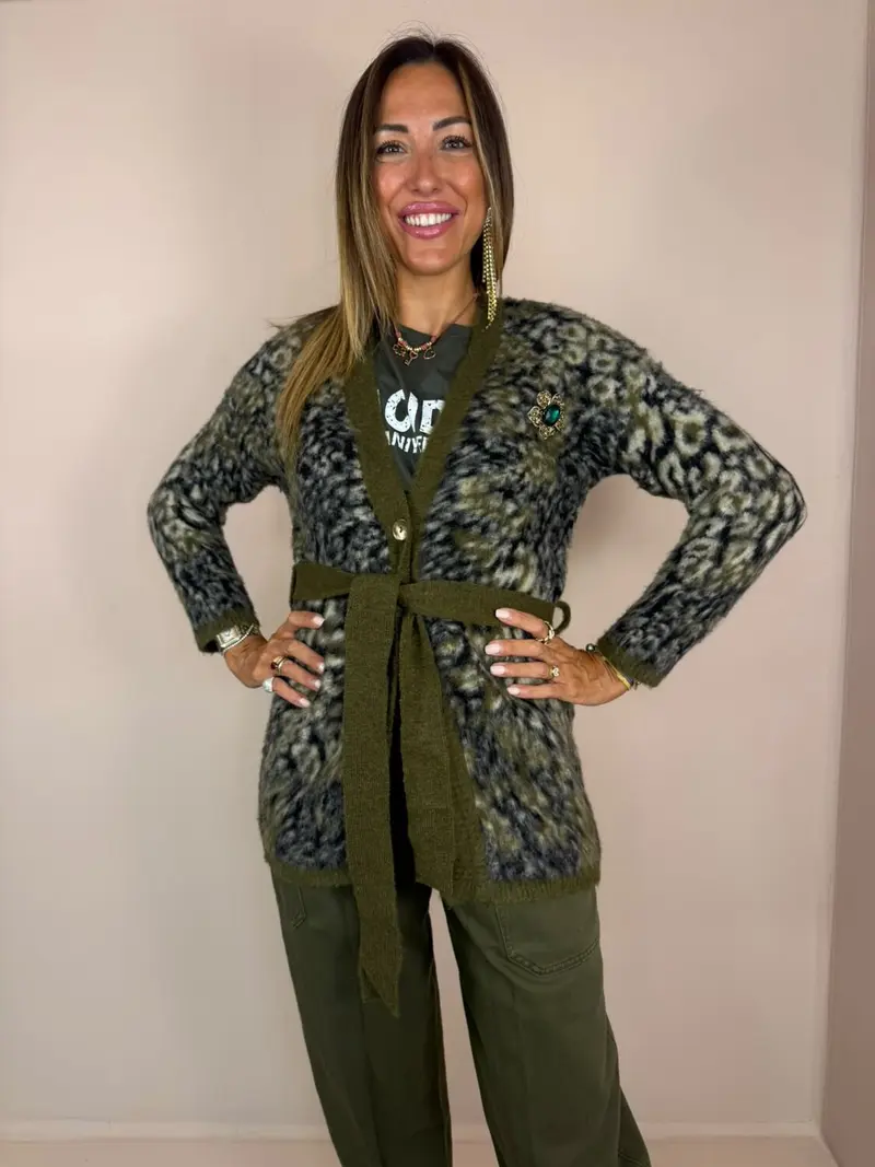 CARDIGAN MILITARE