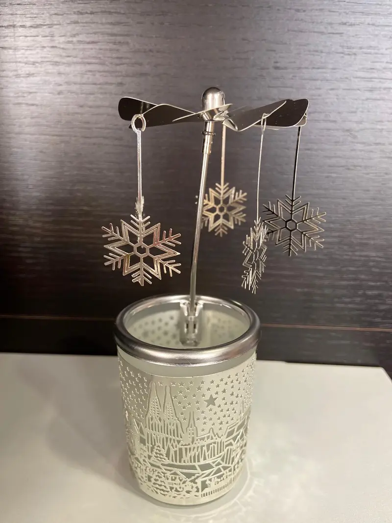CARILLON FIOCCHI DI NEVE -Alpidee- Porta Tea Light