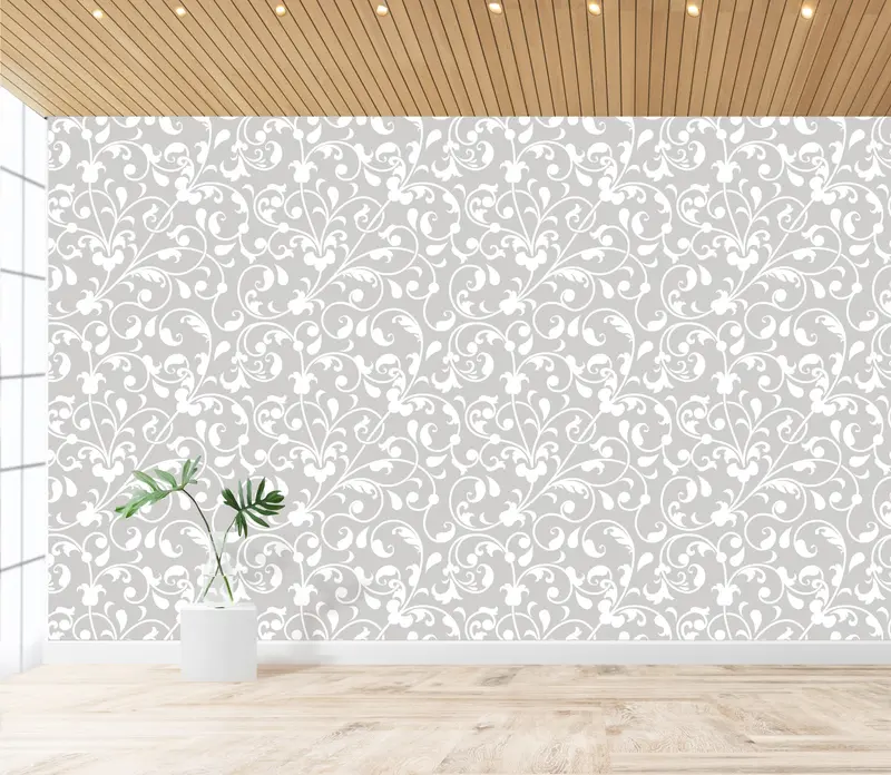 Carta da parati in stile vittoriano moderno, contemporary design. Varianti colore.