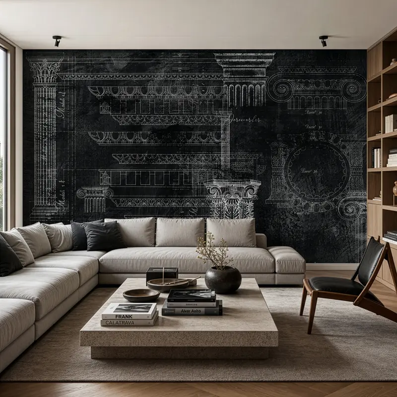Carta da Parati Murale "Chiaroscuro"
