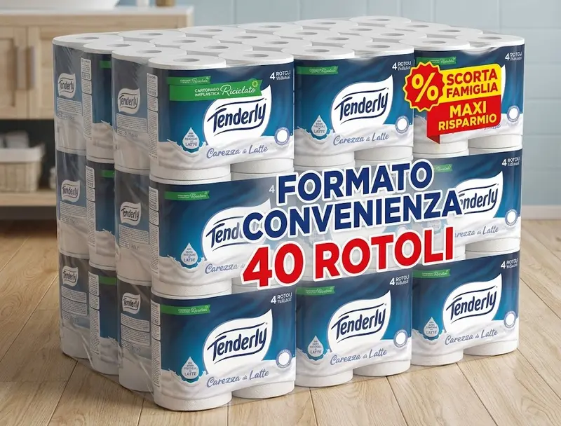 CARTA IGIENICA TENDERLY 40 ROTOLI