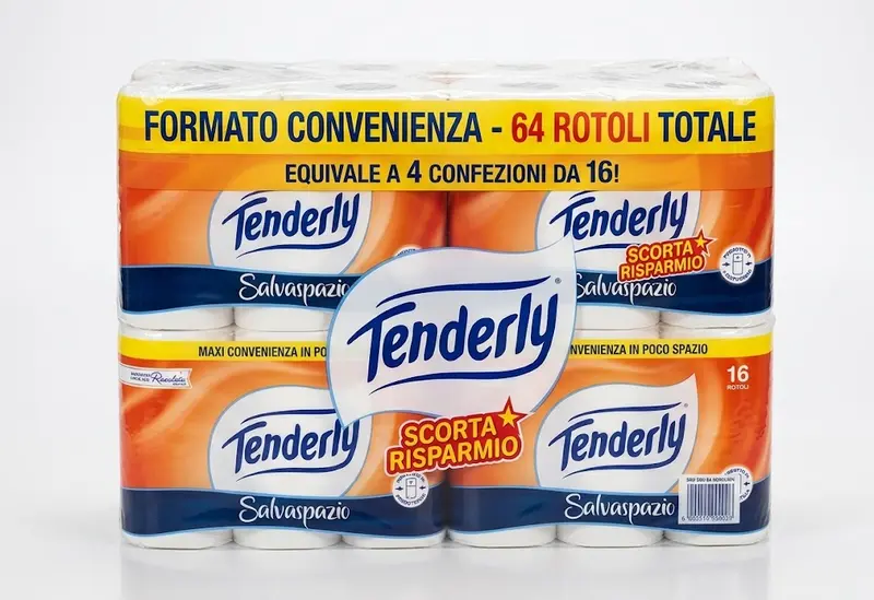 CARTA IGIENICA TENDERLY SALVASPAZIO 64 ROTOLI