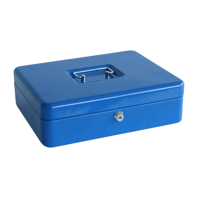 Casseta Portavalori Stark Blu con Chiave
