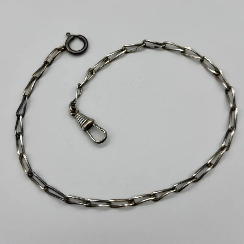 Catena orologio tasca metallo Italia 1930 ca