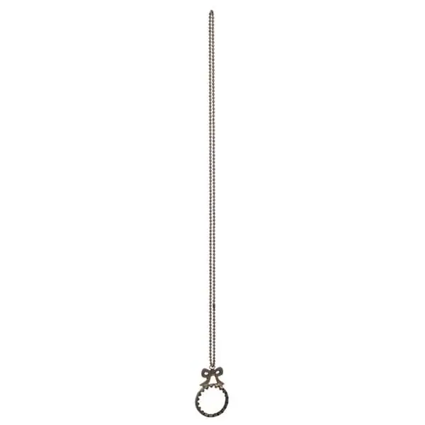 Catenella lente in ottone e vetro