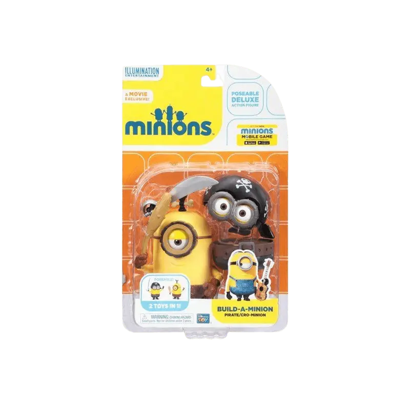 Cattivissimo Me Minions Action Figure Minions Pirata E Cro