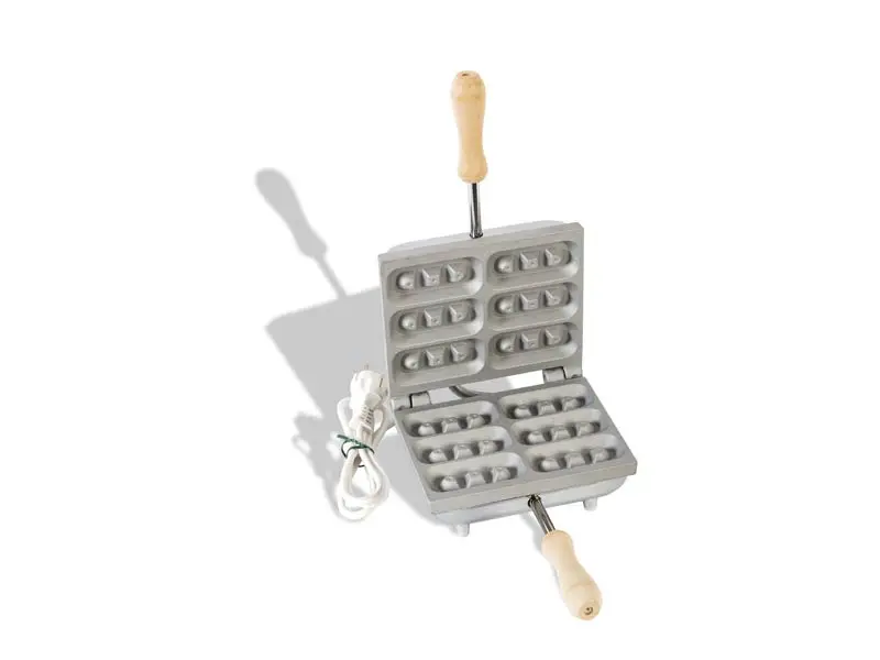 CBE - BISCOTTIERA ELETTRICA - FERRATELLE RETTANGOLARE WAFFLE 6 PZ