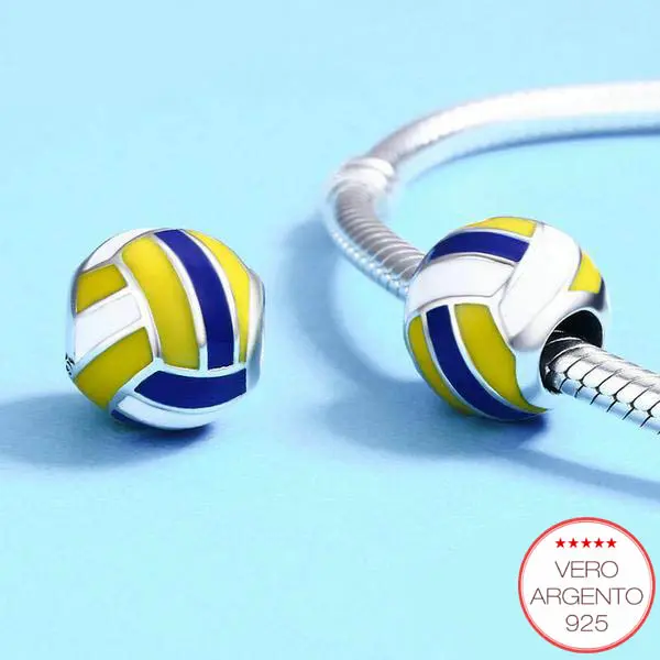 "CharmBall" - charm pallavolo in argento - IN ESCLUSIVA