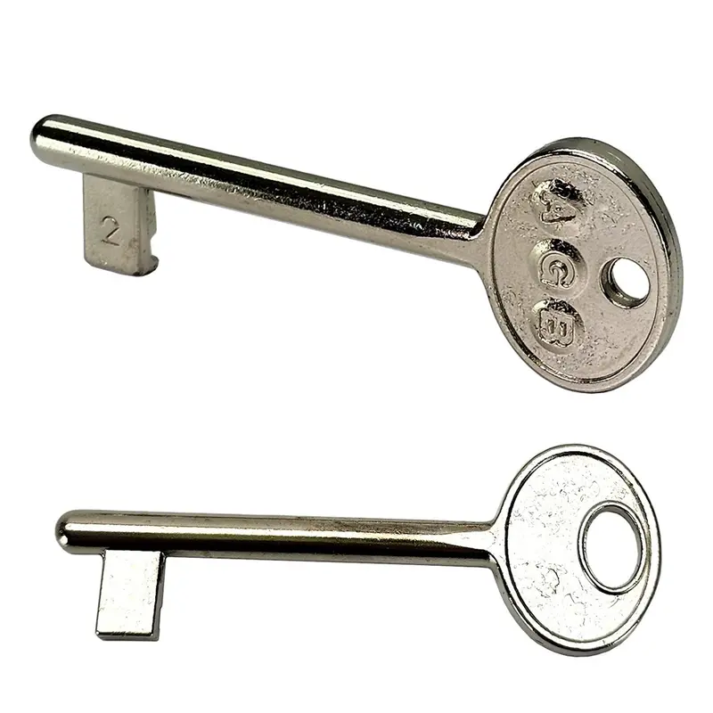 CHIAVE X SERRATURA PORTA INTERNA AGB PATENT IN METALLO CROMO N 1-2 3-4-5-6-7-8-9-10-11-12 PASSEPARTOUT CHIAVI