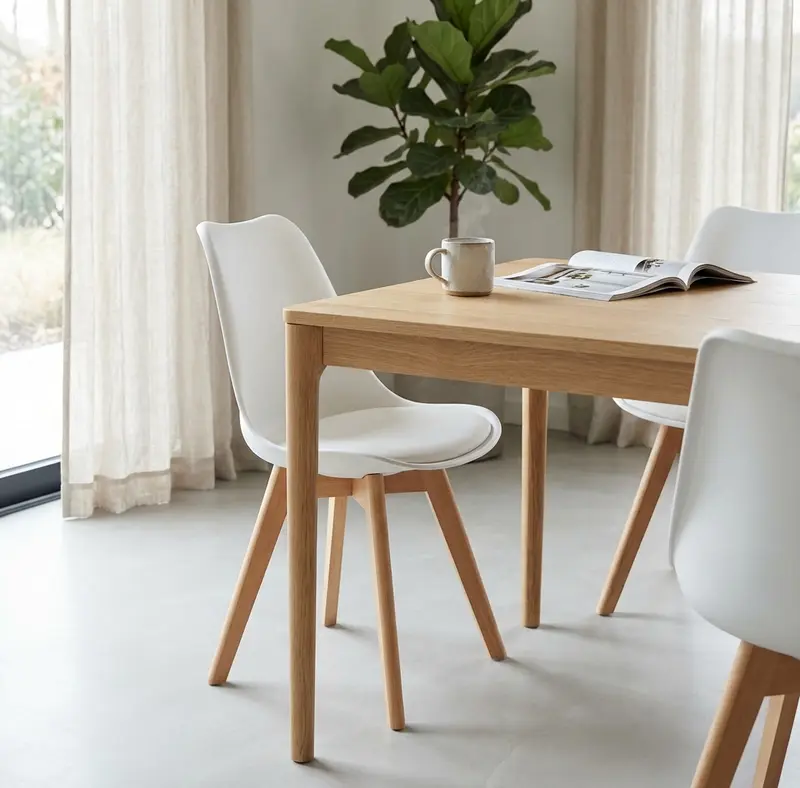 Clelia - sedia senza braccioli in legno e plastica