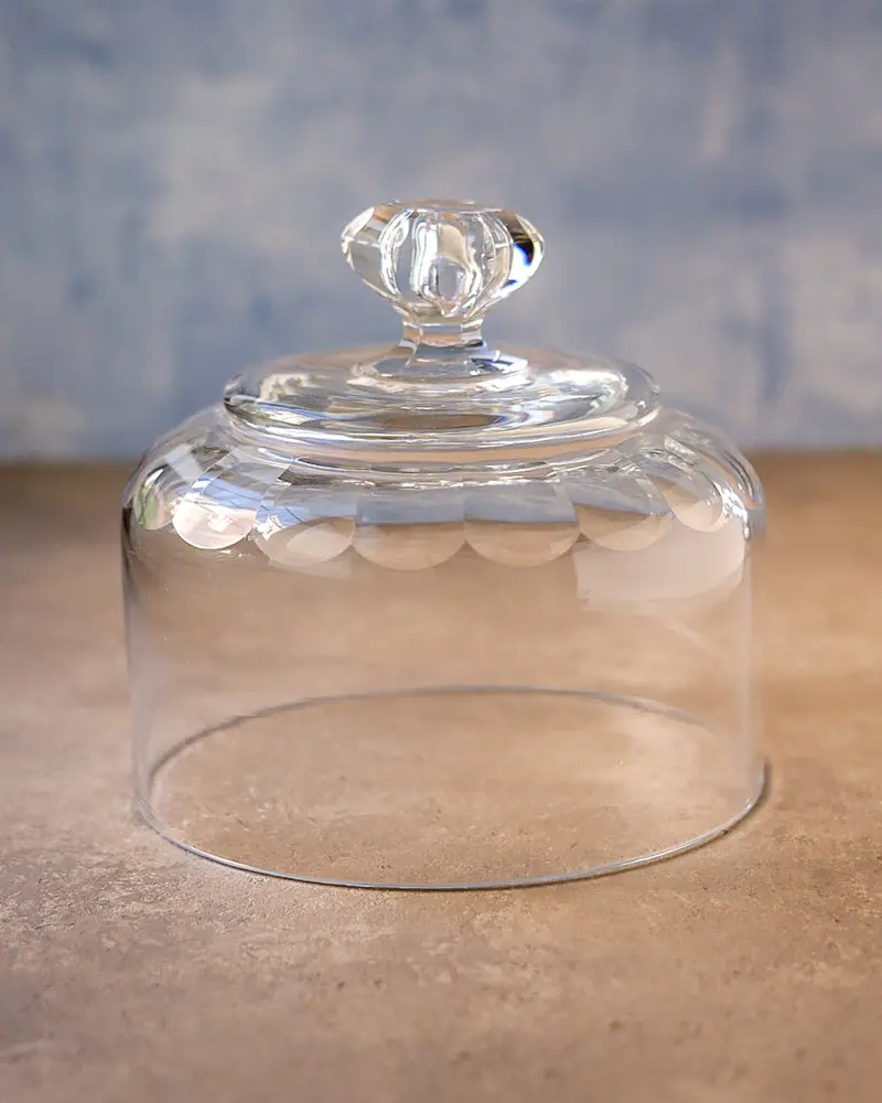 Cloche in vetro molato, Francia, primi '900 – Ø 16,5 cm