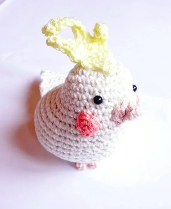 Cockatiel parrot stuffed animal plush toy
